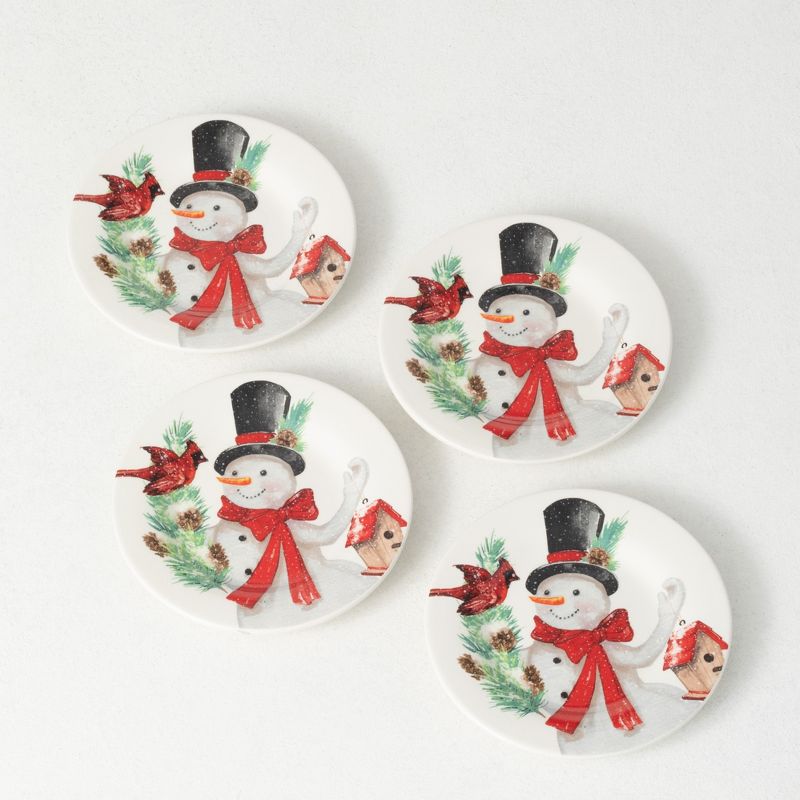 Blue Rose Polish Pottery Garland of Blue Dessert Plate