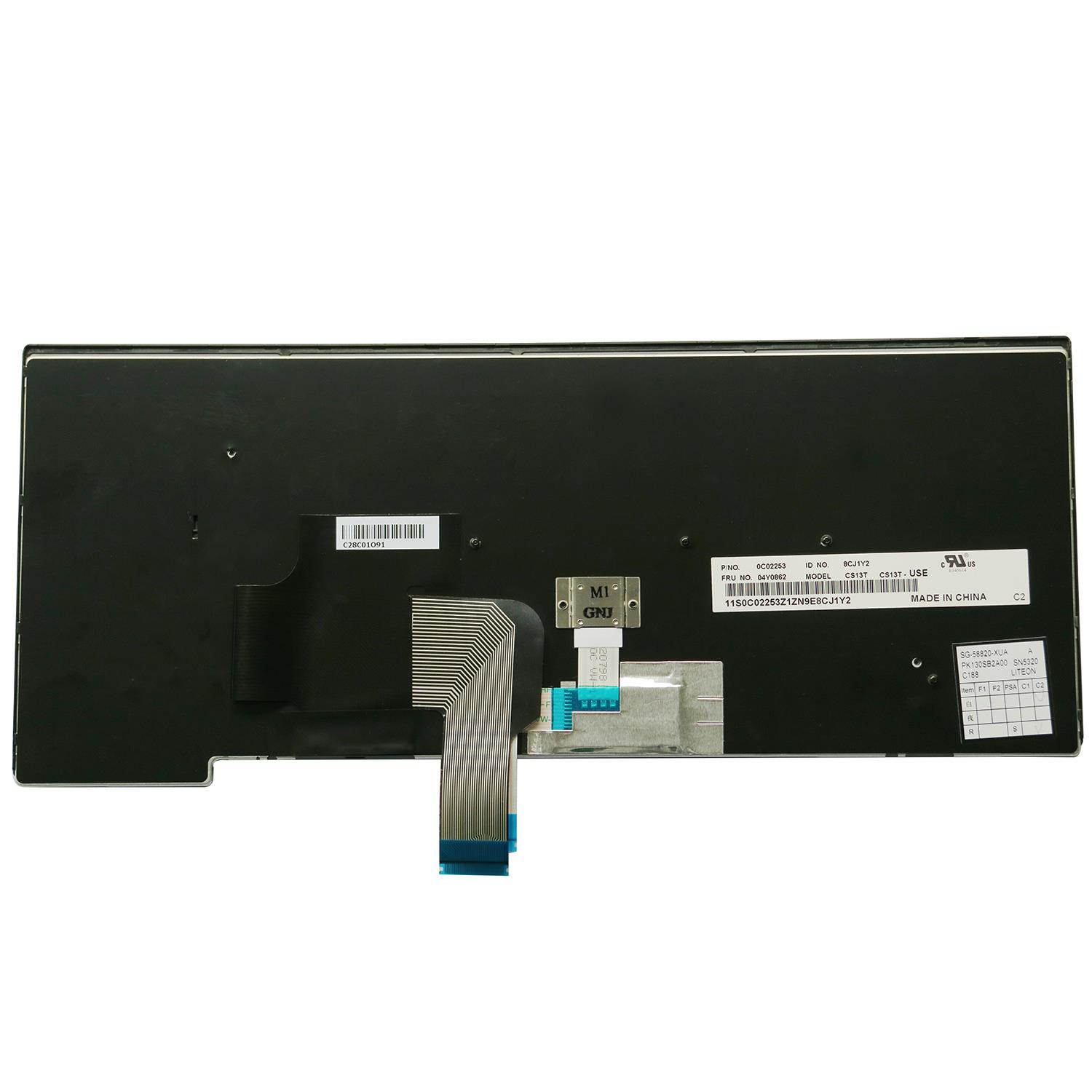 AUTENS Replacement US Keyboard for Lenovo ThinkPad E431 E440 Laptop No Backlight (4 Fixing Screws)