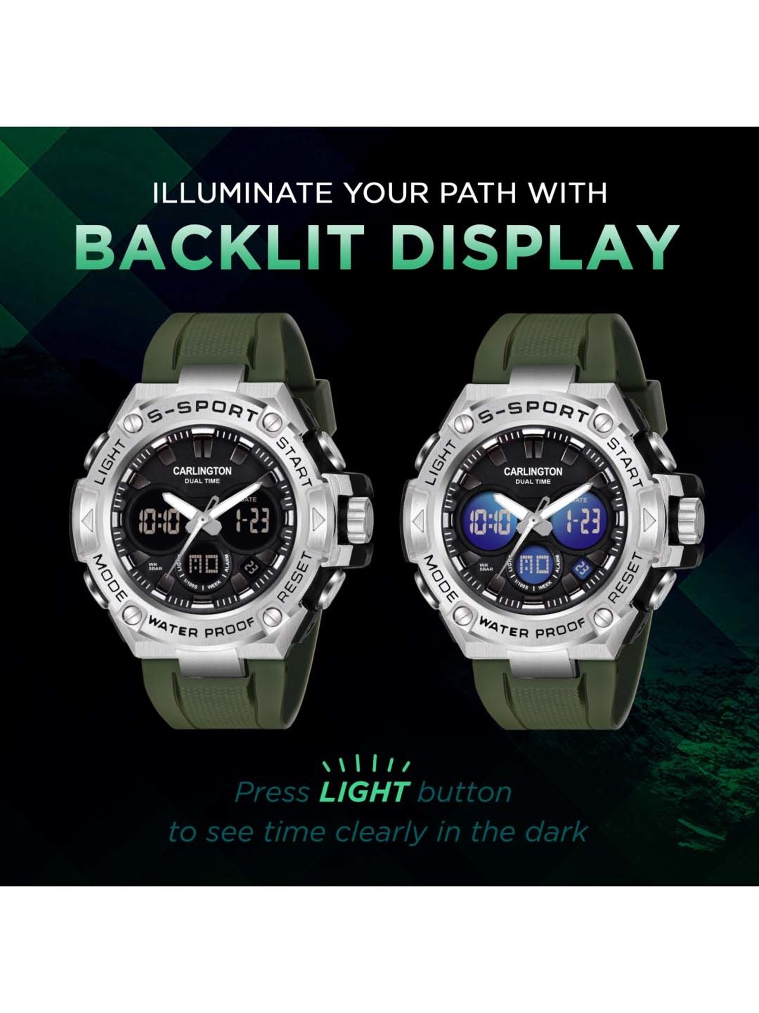 CARLINGTON Endurance 9107 Analog-Digital Watch for Men