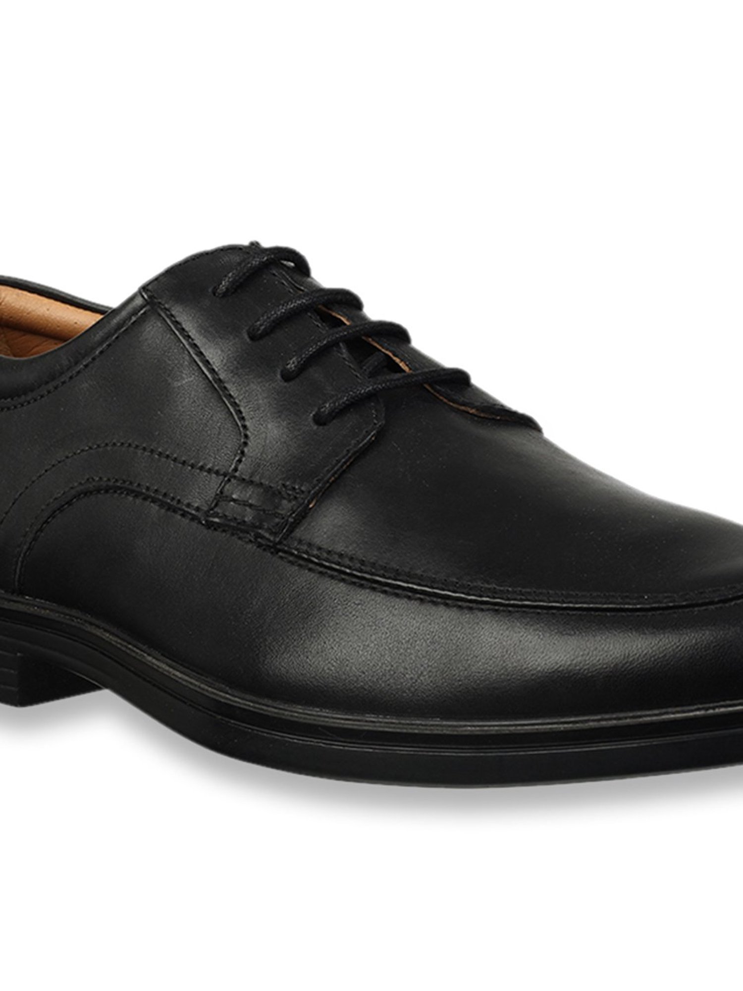 Clarks UN Aldric Park Black Derby Shoes