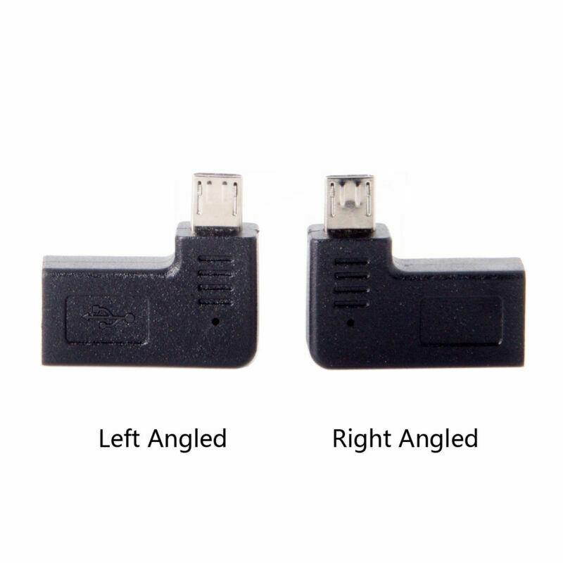 Left Angled 90 Degree USB Type-C USB-C Female to 5Pin Micro USB 2.0 Male Data Charge Converter Adapter