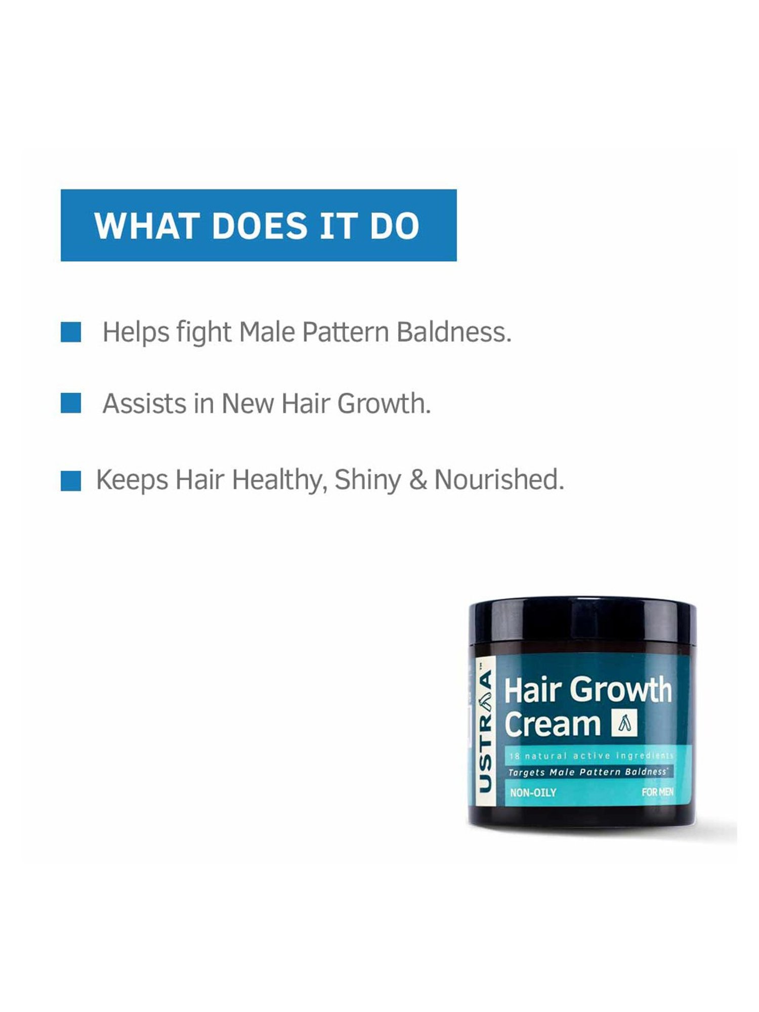 Ustraa Hair Growth Cream - 100 gm