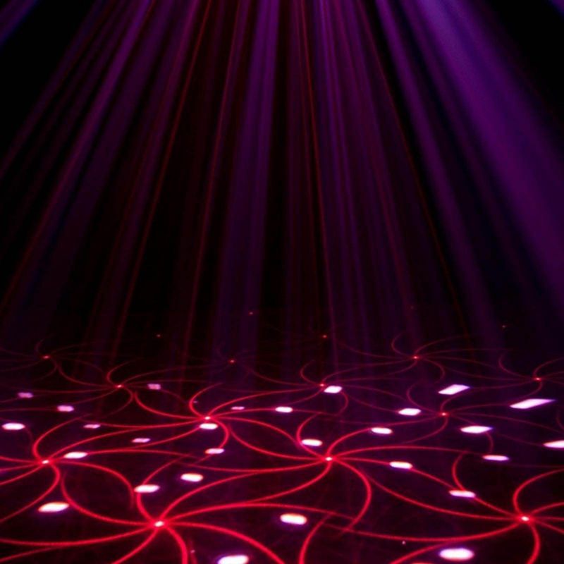 ADJ Stinger DMX Laser, Strobe & Moonflower LED Light + Transport Travel Case