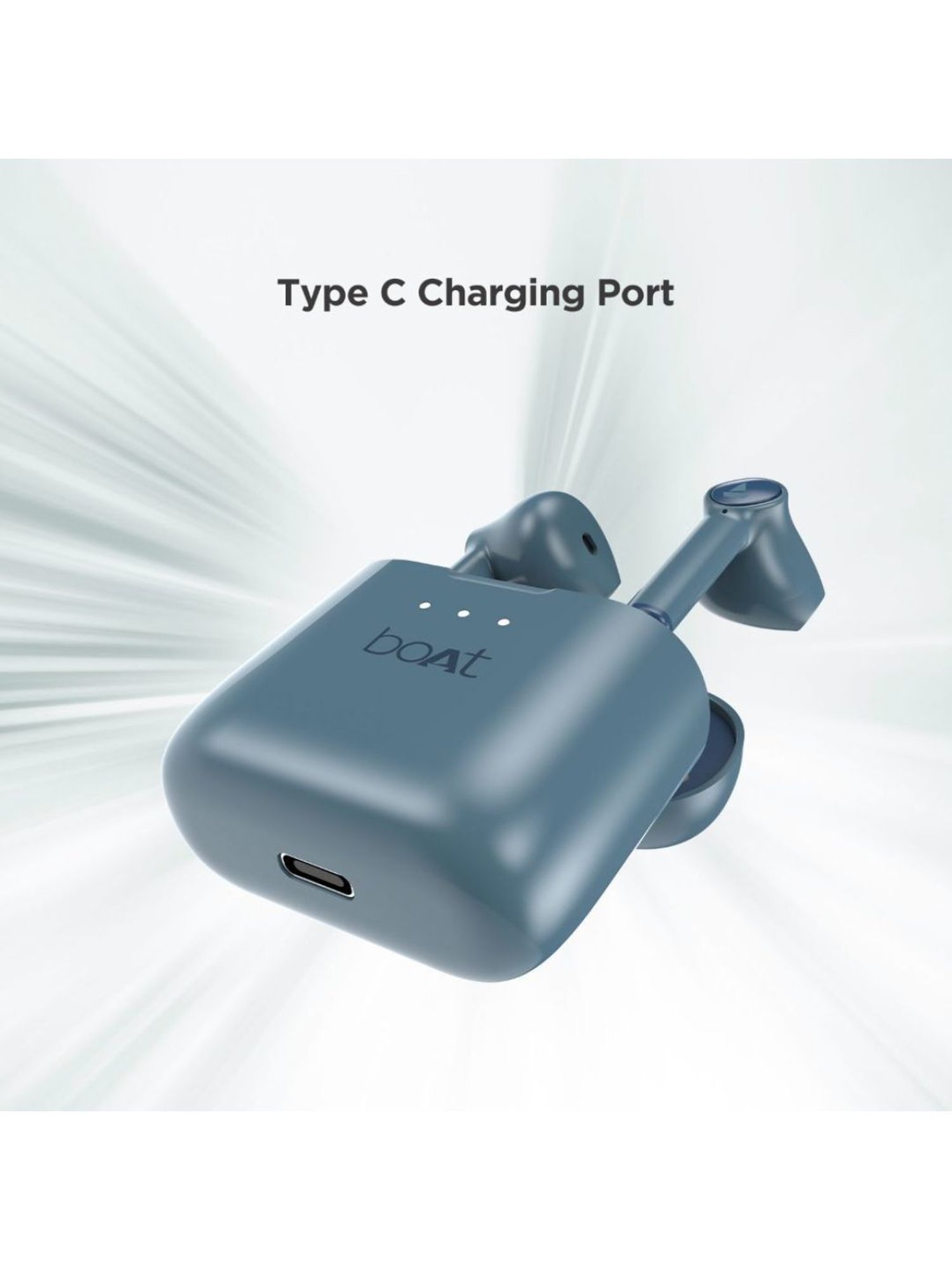 Boat Airdopes 138 In Ear Bluetooth Earbuds with 12 Hrs Nonstop Music (Steel Blue, True Wireless)