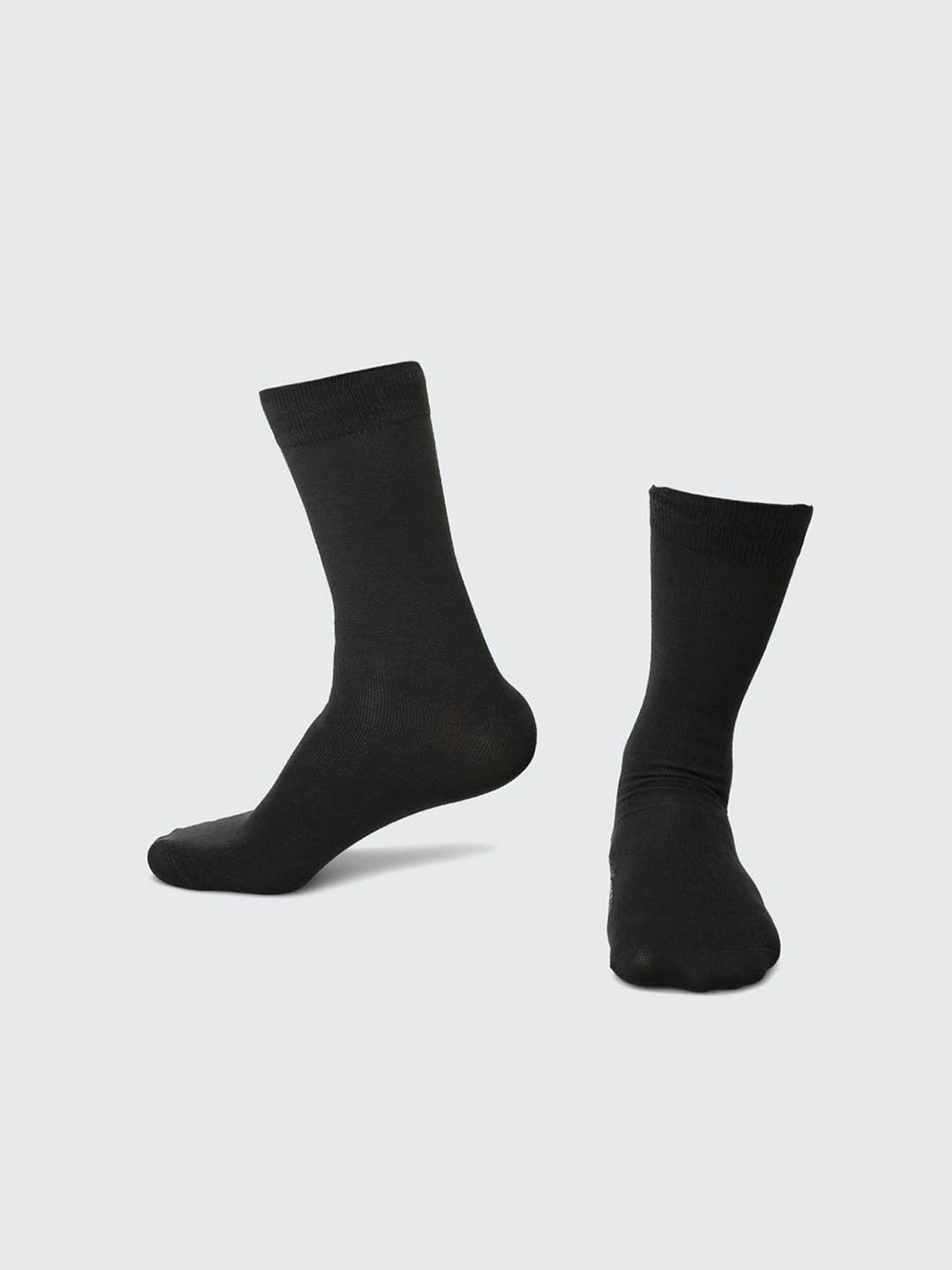 Bonjour Brown and Black Socks (Pack Of 2)
