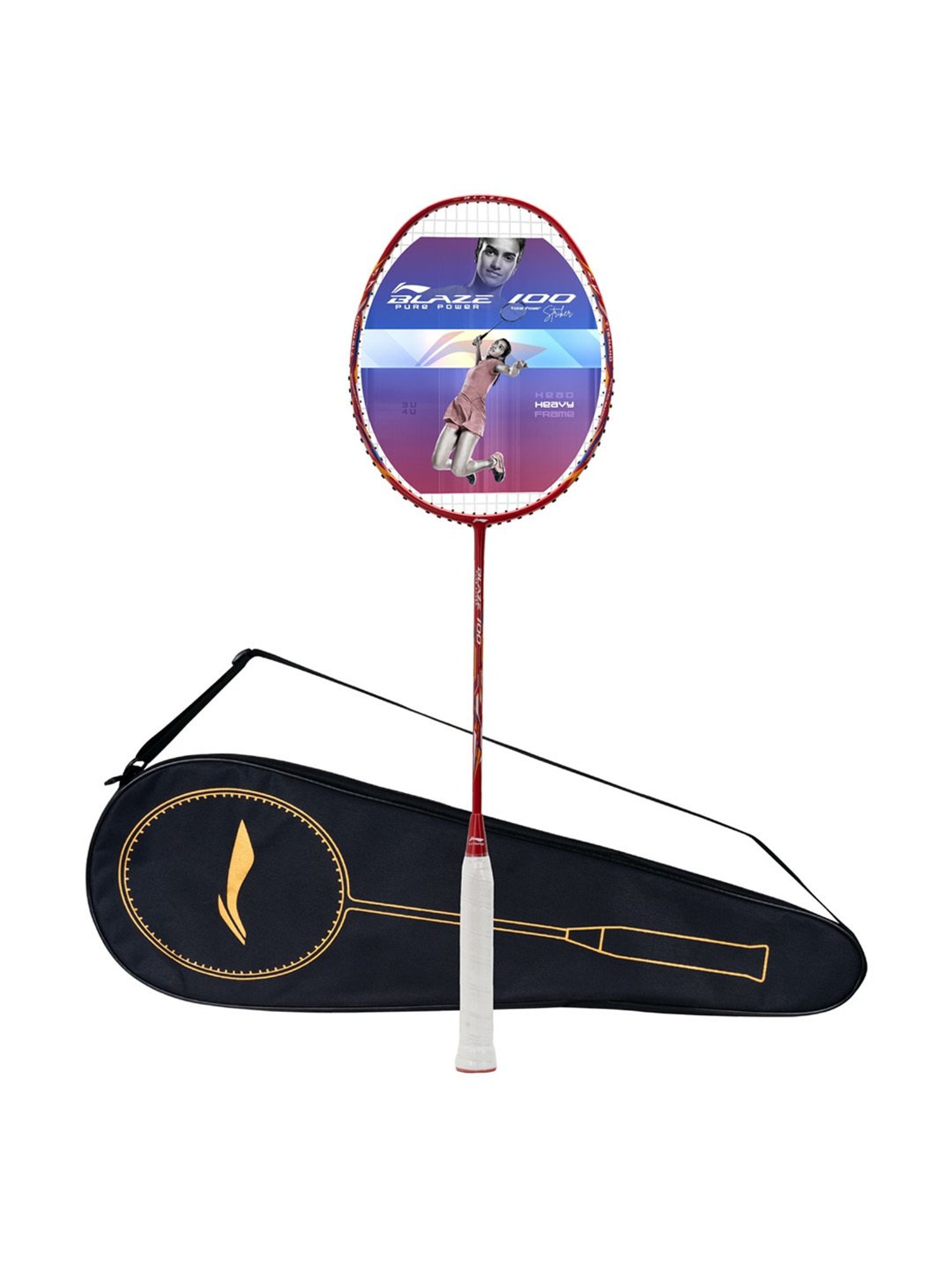 Li-Ning Blaze 100 Badminton Racket (Red) Size - Medium