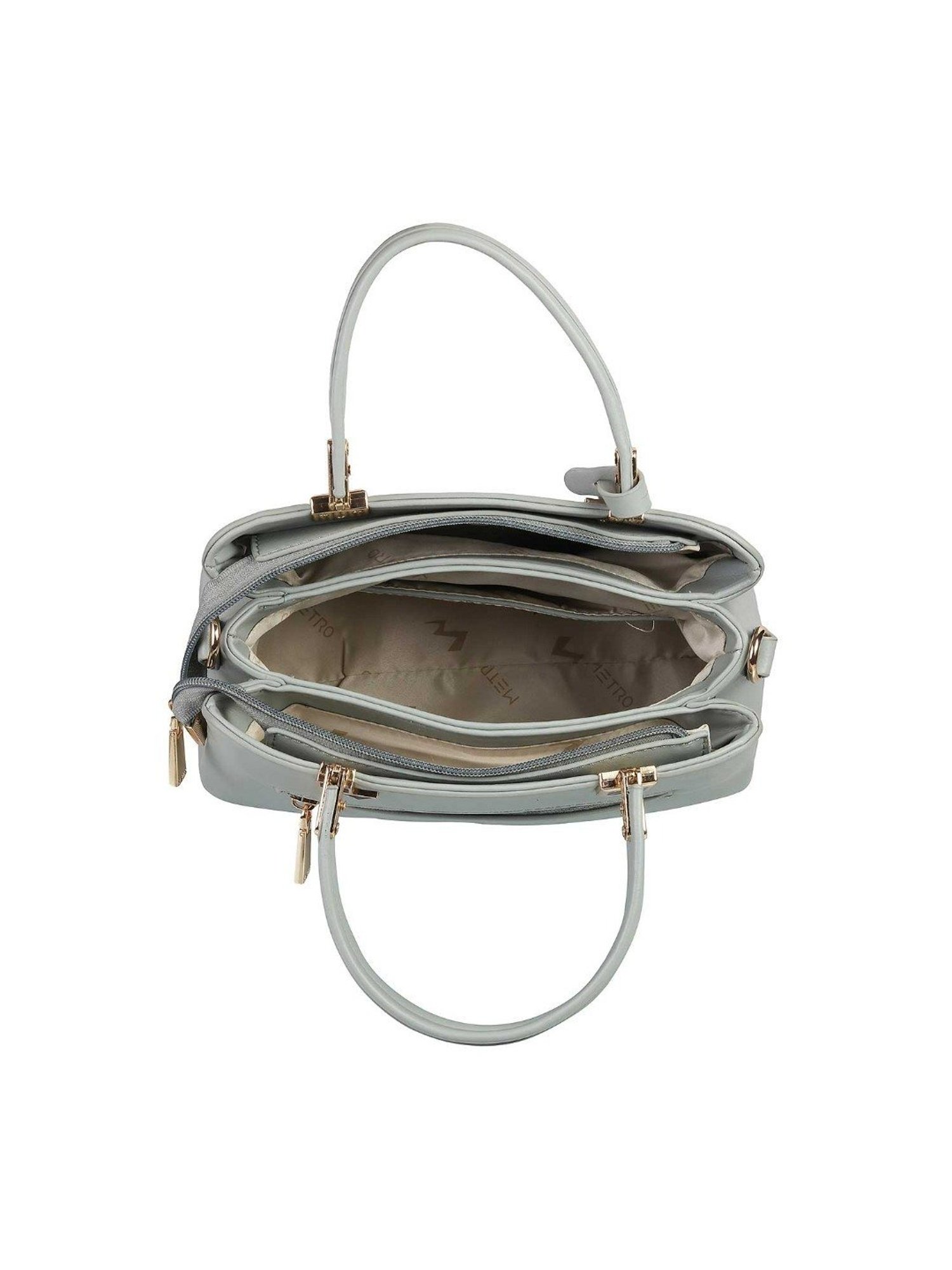 Metro Green Medium Satchel Handbag