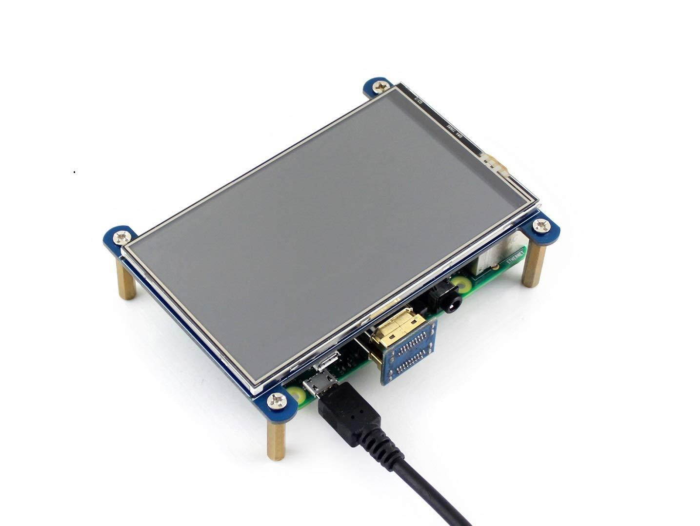 4 inch HDMI LCD IPS Display 800x480 Resolution Resistive Touch Screen HDMI Interface for Raspberry Pi 3 B/3 B+/2 B/B+/B Zero W