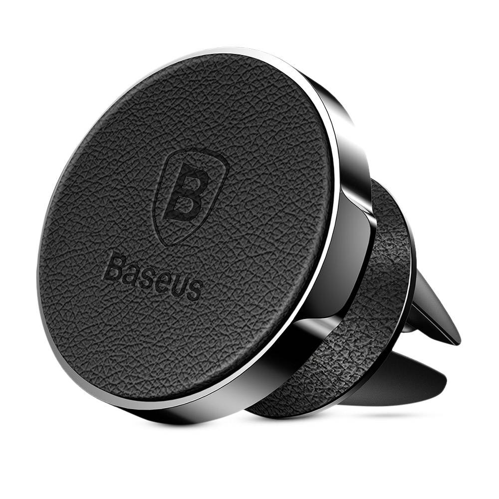 Baseus Small Ears Series Magnetic Leather Phone Holder Air Vent Car Phone Mount Stand 360 Degree Rotation