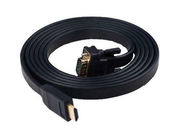Avenview CF-HDM-VGA-2-MM HDMI Male to VGA Male Flat Cable (2m)