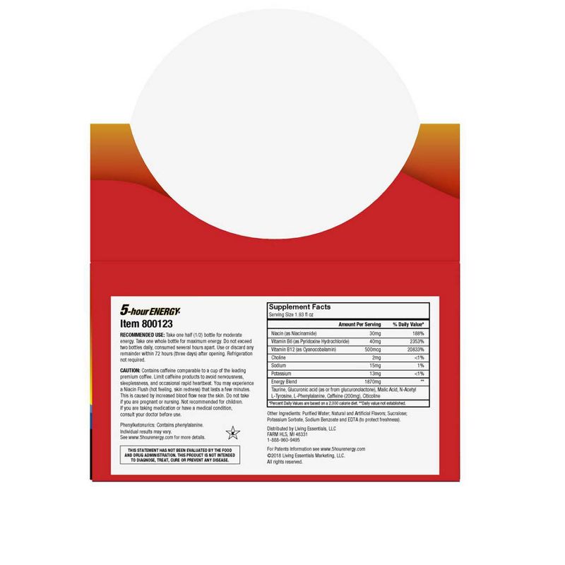 5 Hour Energy Shot - Pomegranate - 12ct