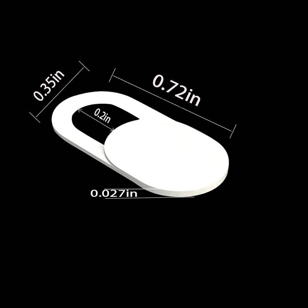 Webcam Cover, Web Camera Cover fits Laptop, Desktop, PC, MacBook Pro, iMac, Mac Mini, Computer, Smart Phone, Protecting Your Privacy Security(3 Packs) (White)