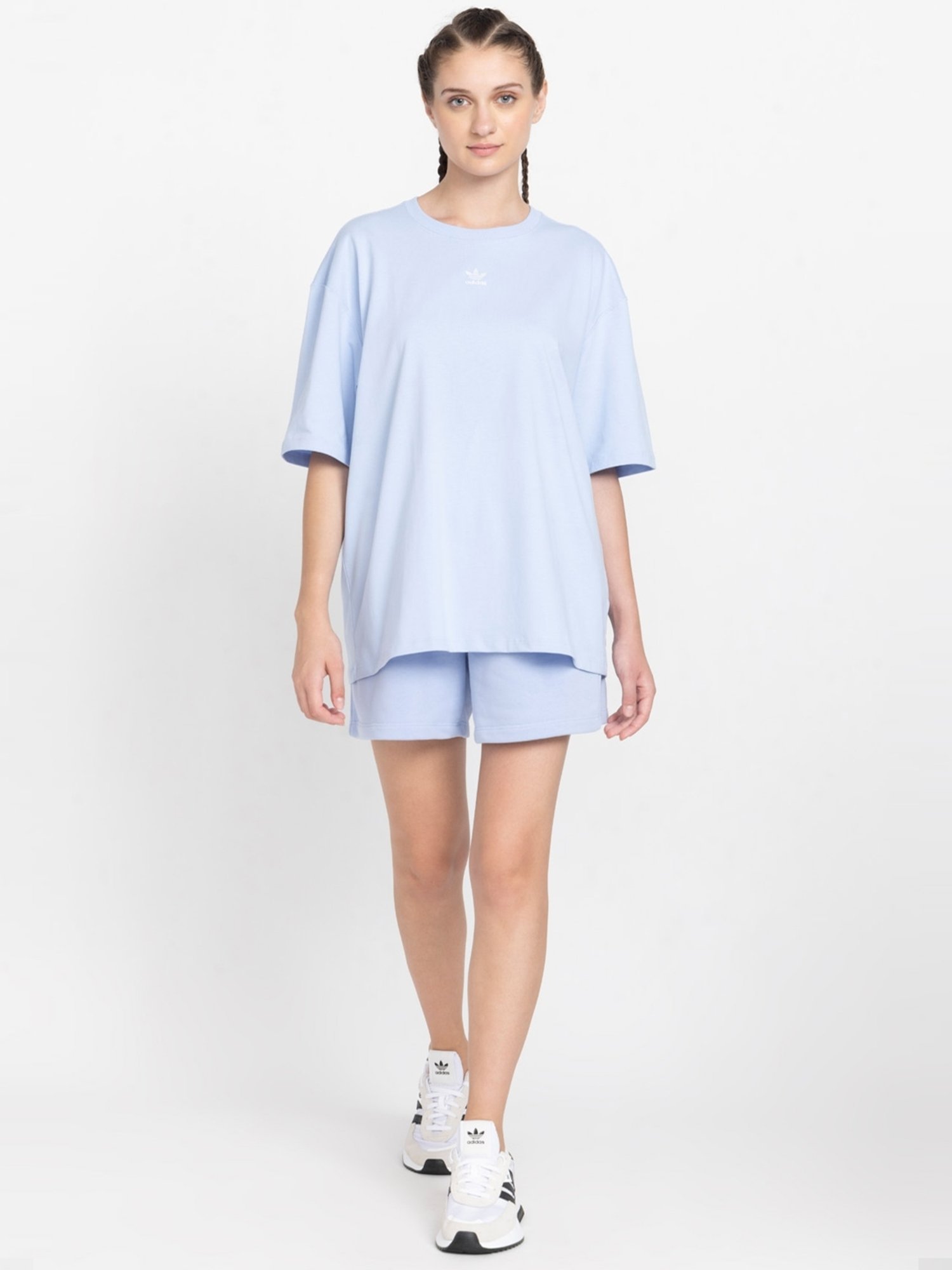 Adidas Originals Blue Cotton Shorts