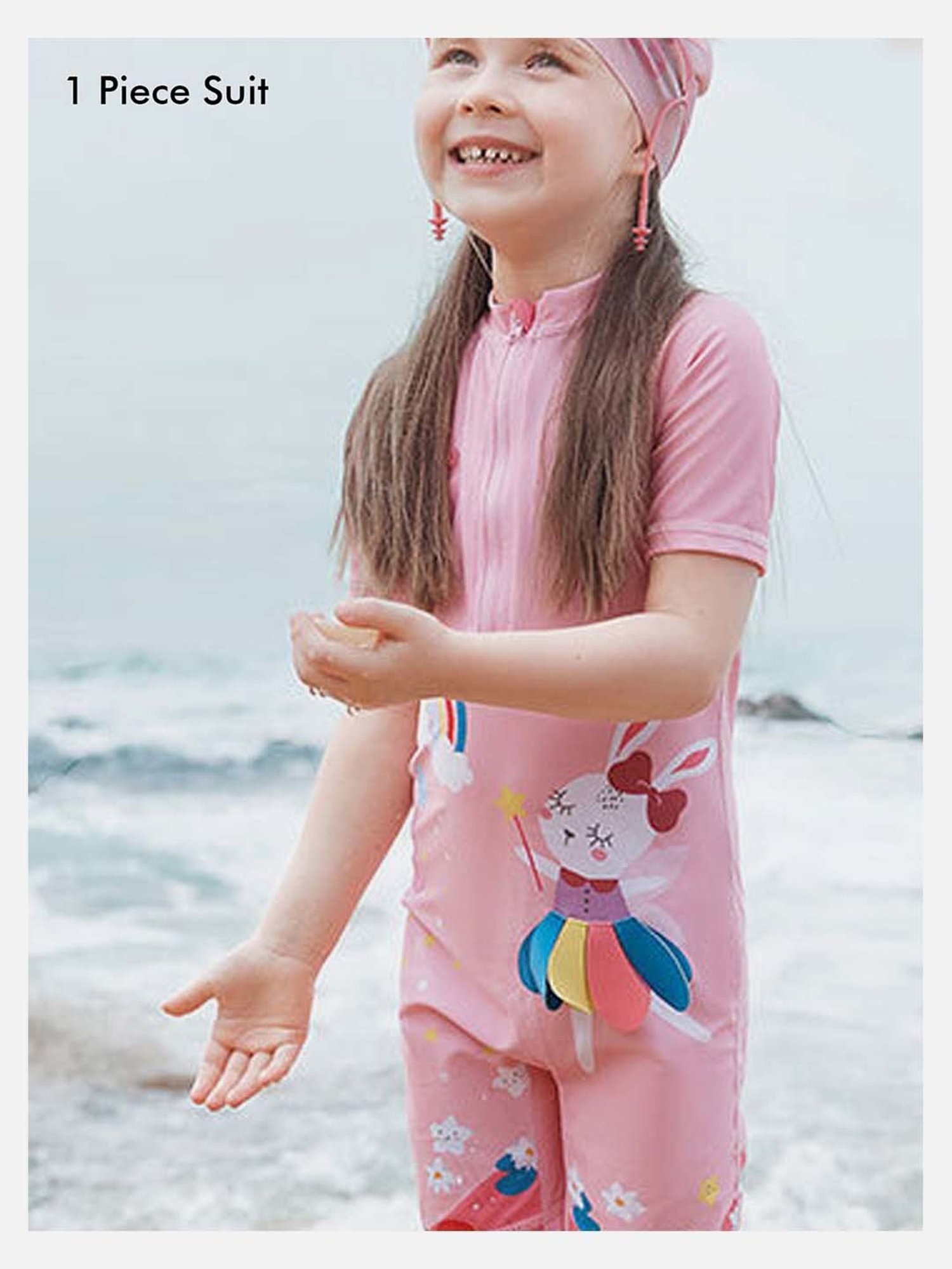 IO Kids Multicolor Printed Maillot