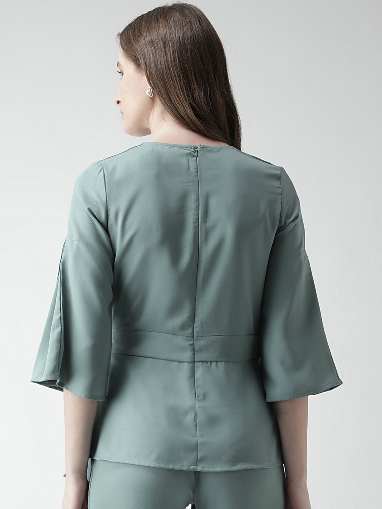 KASSUALLY Green Relaxed Fit Top