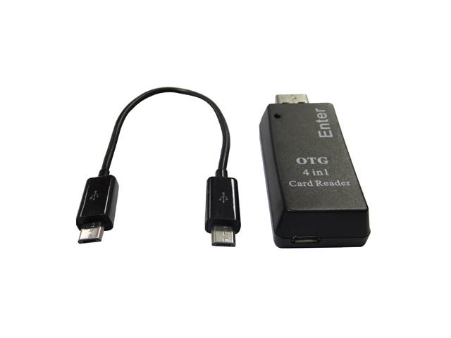 Akust Micro USB OTG 4-in-1 Smartphone Card Reader