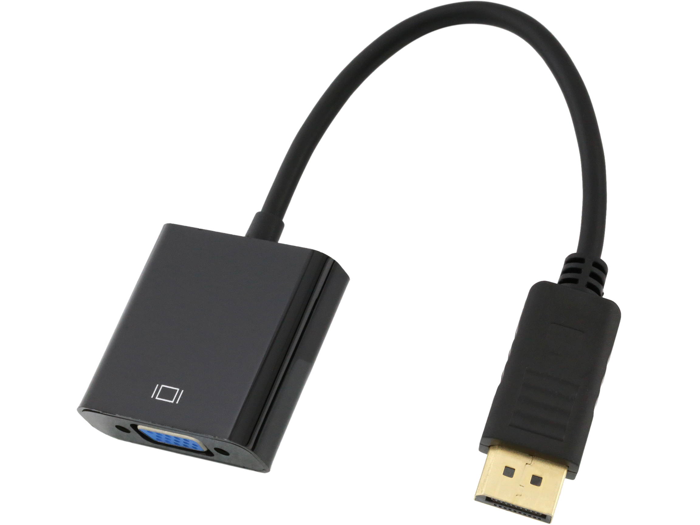 Kaybles 20AD-DPVGA-MF DisplayPort to VGA, Gold-Plated DP to VGA Adapter (Male to Female) Compatible for Lenovo, Dell, HP, ASUS