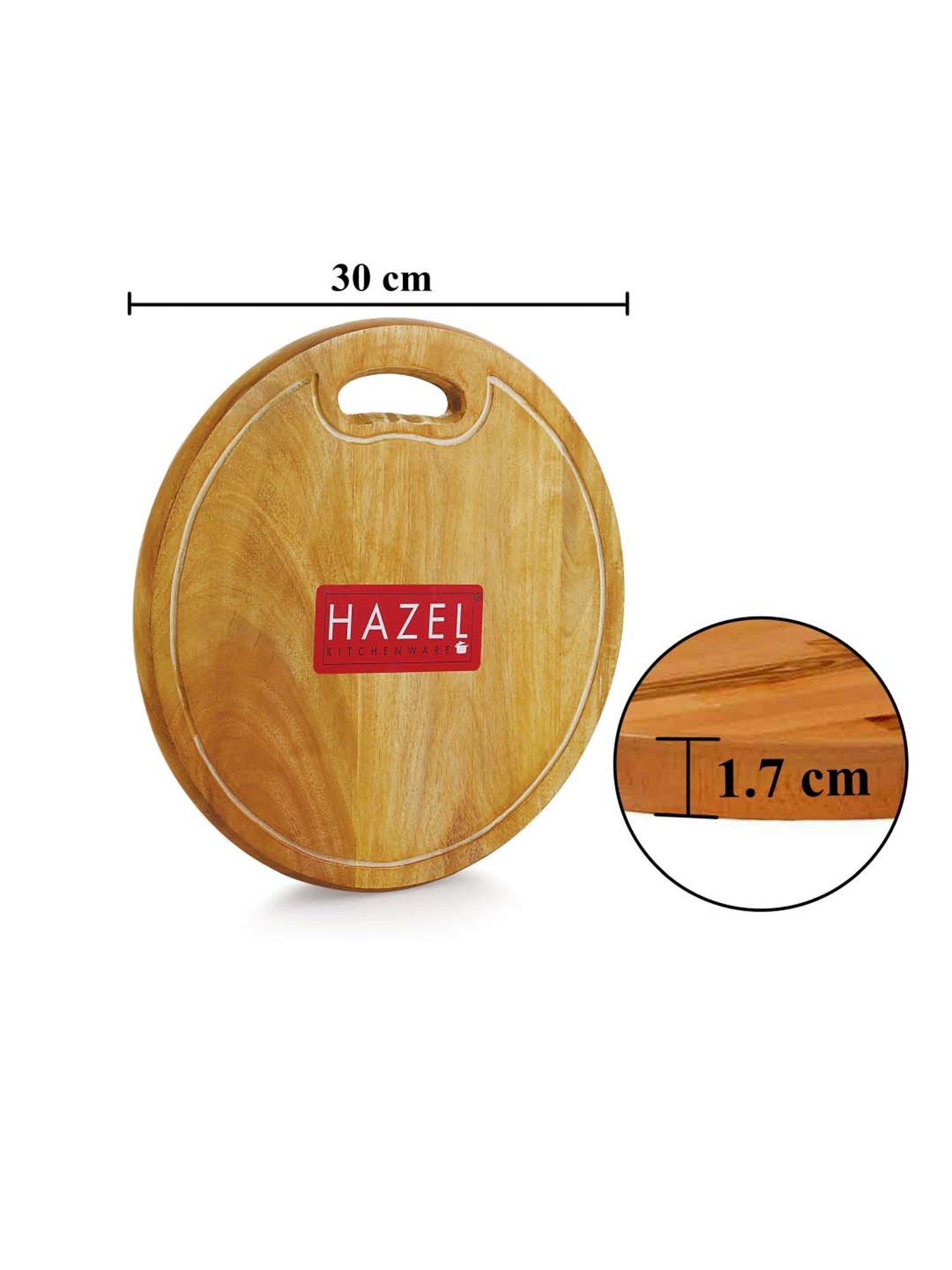 Crayton Natural Beige Mango Wood Chopping Board - Set of 1