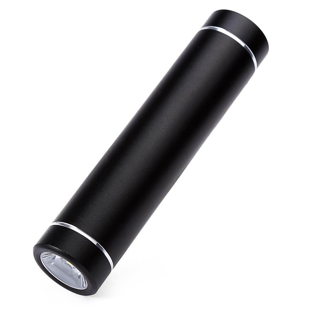 Portable Charger Power Bank 2600mAh Metal Cylinder Floodlights Mobile External Battery Charging Station