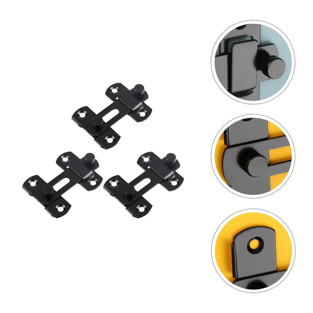 Door Latch Lock Household Durable Security Gate Latch Lock Hasp Latch Lock Window Sliding Lock Door Bolt Lock Door Sliding Lock