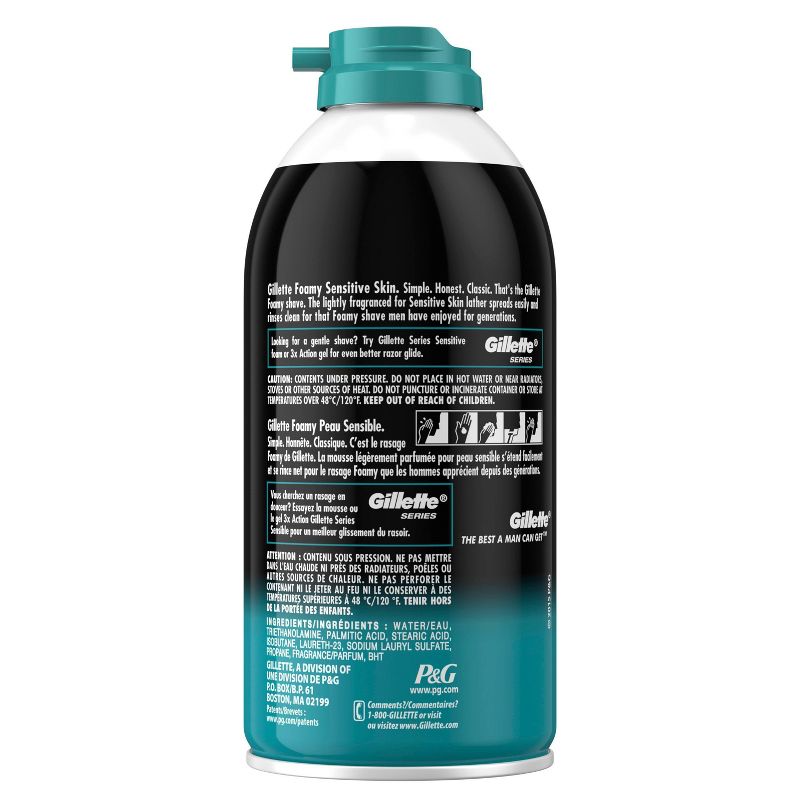 Gillette Foamy Men's Sensitive Shave Foam - 11oz