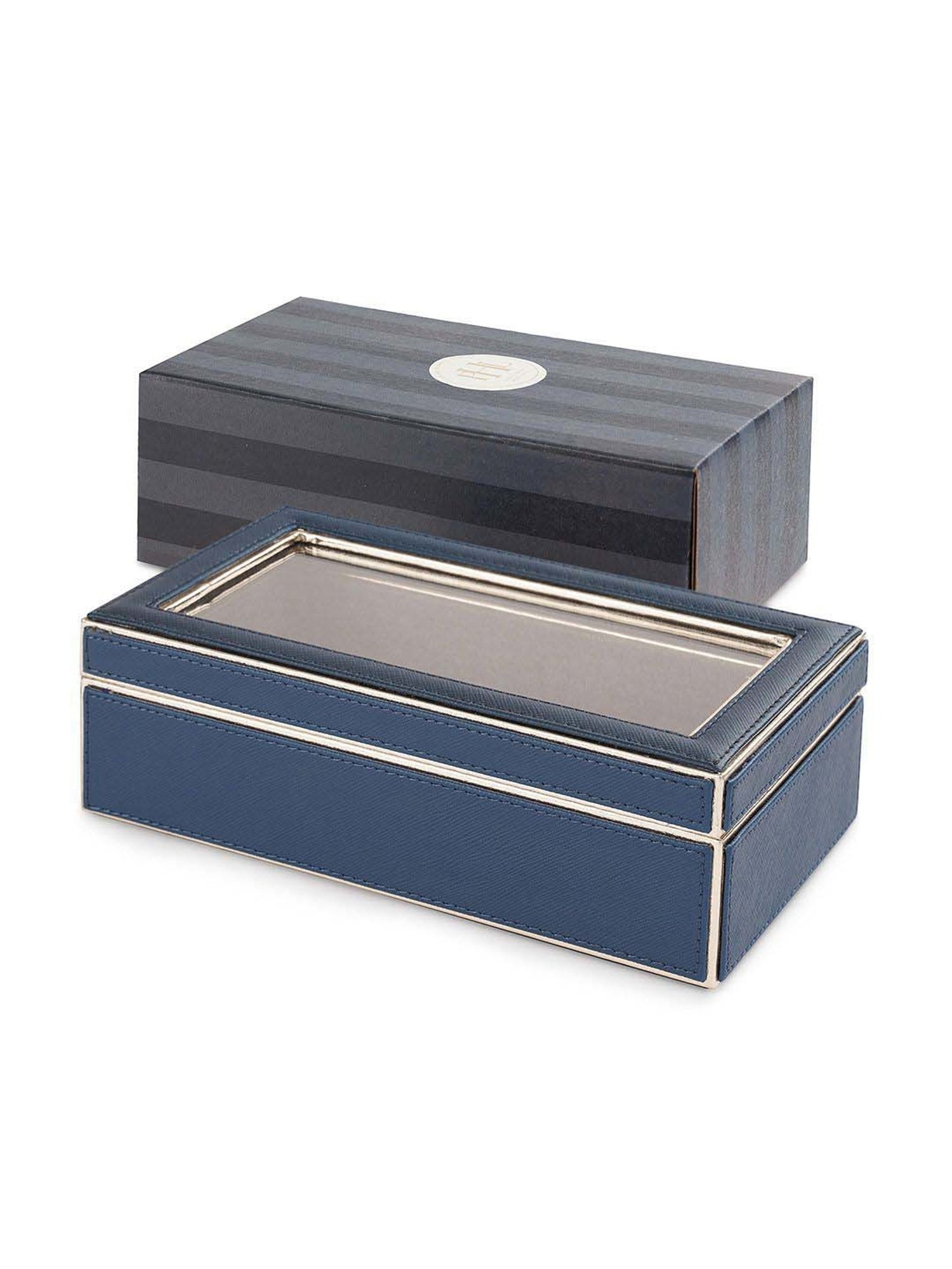 Pure Home and Living Blue Mdf Storage Box