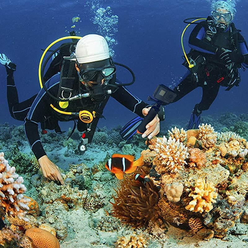 Floating Hand Grip, Pole Mount for Gopro Hero 9 8 7 6 5 Max Session 4 3+, Handle Mount Accessories for AKASO EK7000 V50 Pro Brave 4 Dragon Crosstour Campark DJI OSMO Action Camera