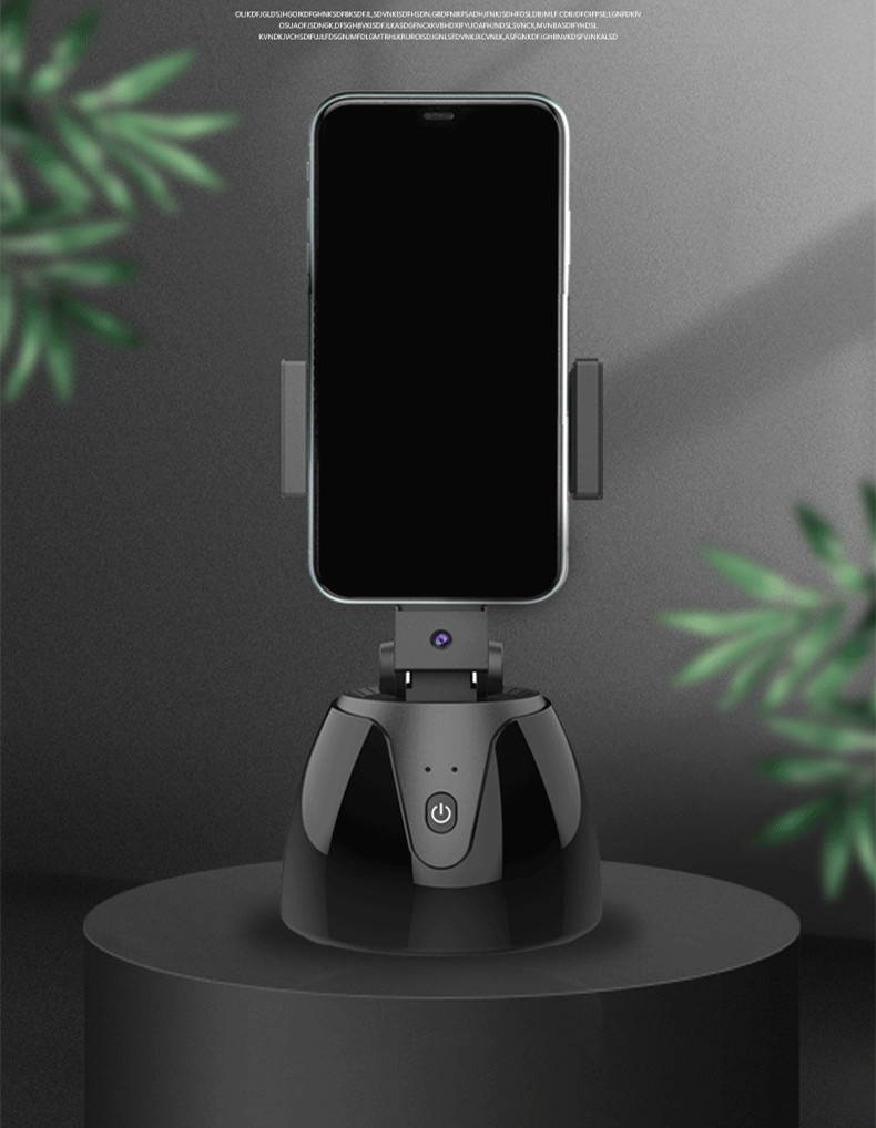 Mobile phone PTZ intelligent automatic camera tracking artifact 360 degree rotating PTZ stabilizer video shooting equipment automatic mobile phone tracking rod outdoor face tracking camera