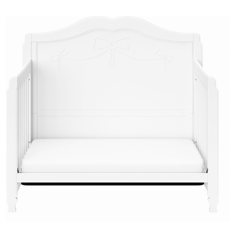 Storkcraft Princess 4-in-1 Fixed Side Convertible Crib - White