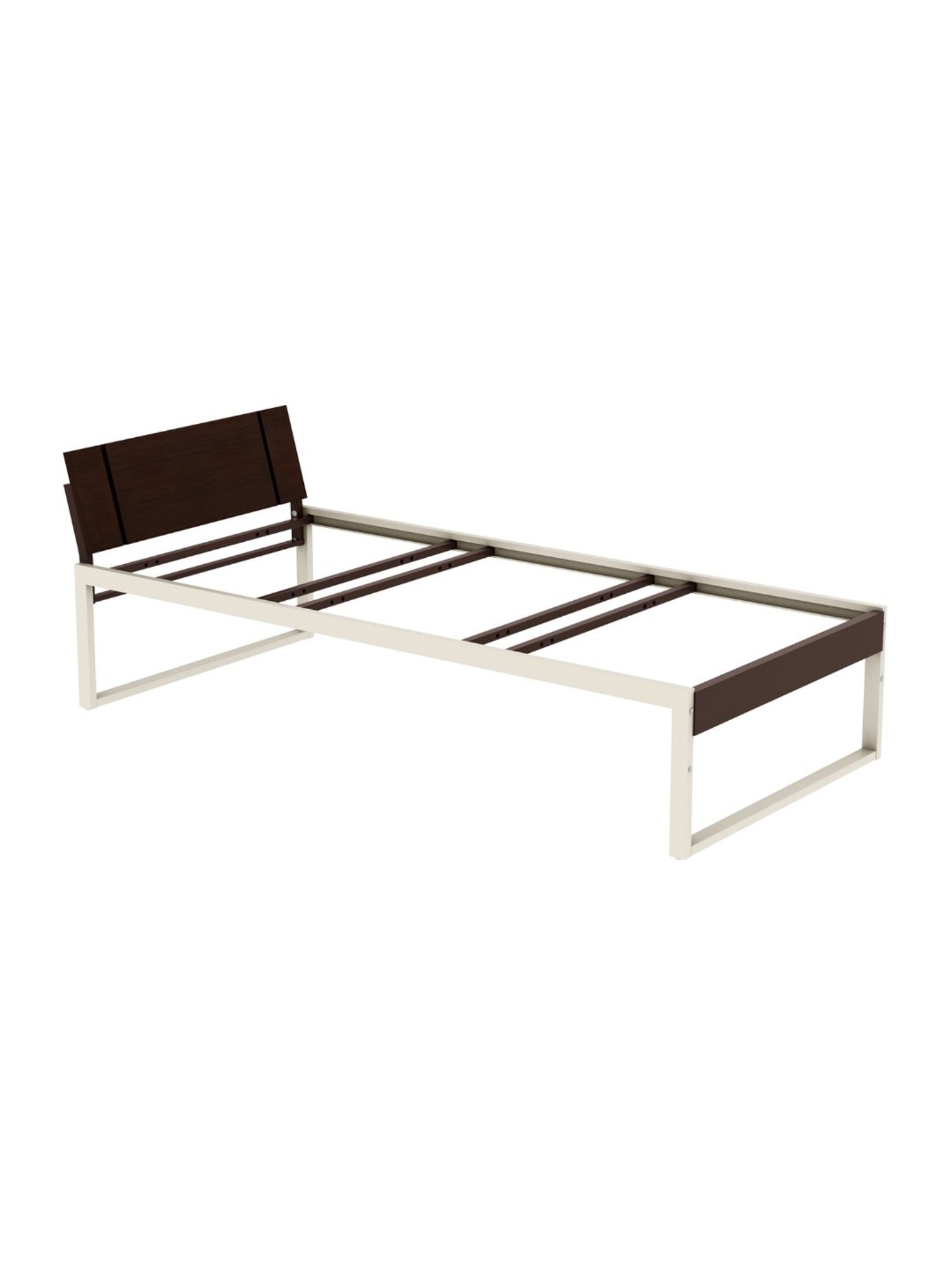 Godrej Interio EQ Brown & White Mild Steel Single Bed