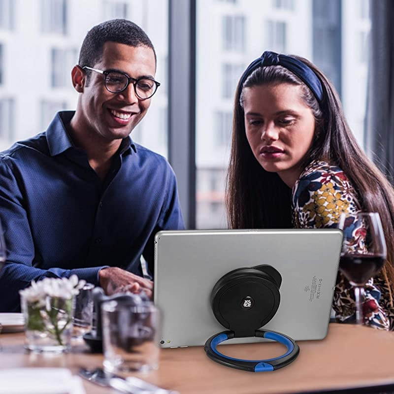 Tablet Stand Holder Adjustable Hand Holder 360 Degrees Handle Grip Compatible with iPad Pro 97105 Air Mini Surface Pro Samsung Huawei Tablet Bule Black