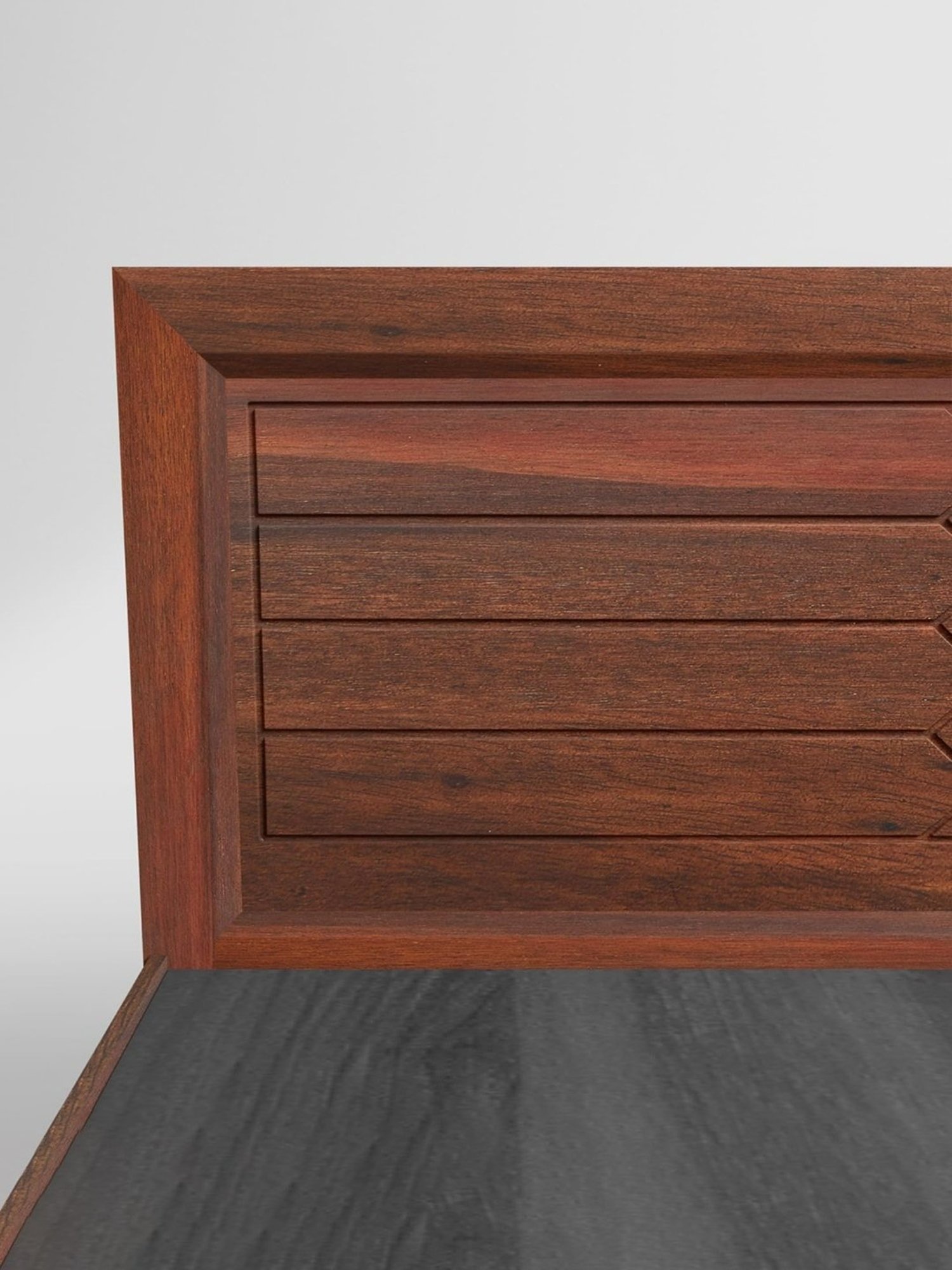 Nilkamal Riva Black Engineered Wood King Size Bed with Storage