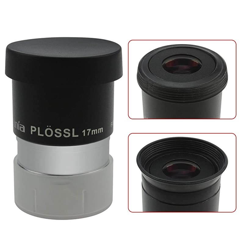 125quot 17mm Plossl Telescope Eyepiece 4Element Plossl Design Threaded for Standard 125inch Astronomy Filters