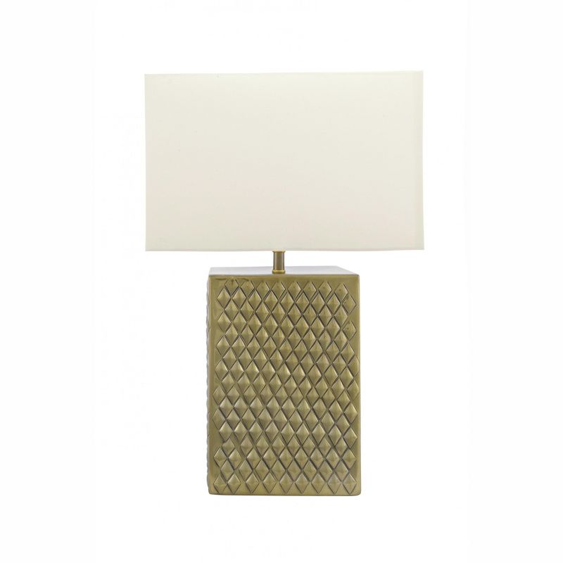 nuLOOM Kingston 21" Brass Table Lamp Lighting - Brass 21" H x 6" W x 14" D