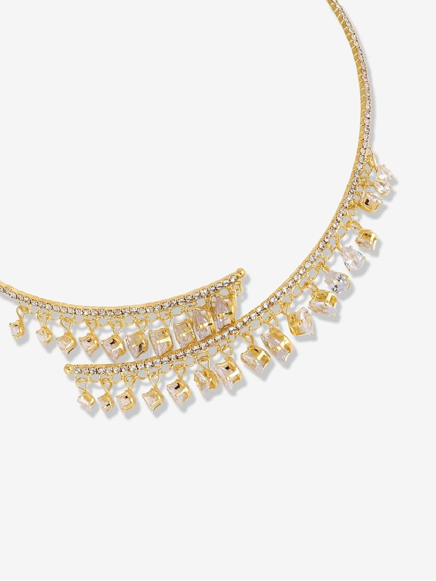 Sohi silver plated designer party necklace for women