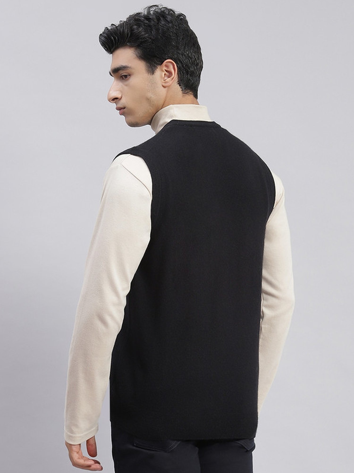 Monte Carlo Black Regular Fit Sweater