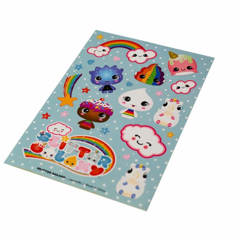 Seven20 Glitter Galaxy Sticker Friends Sheet Wave 1