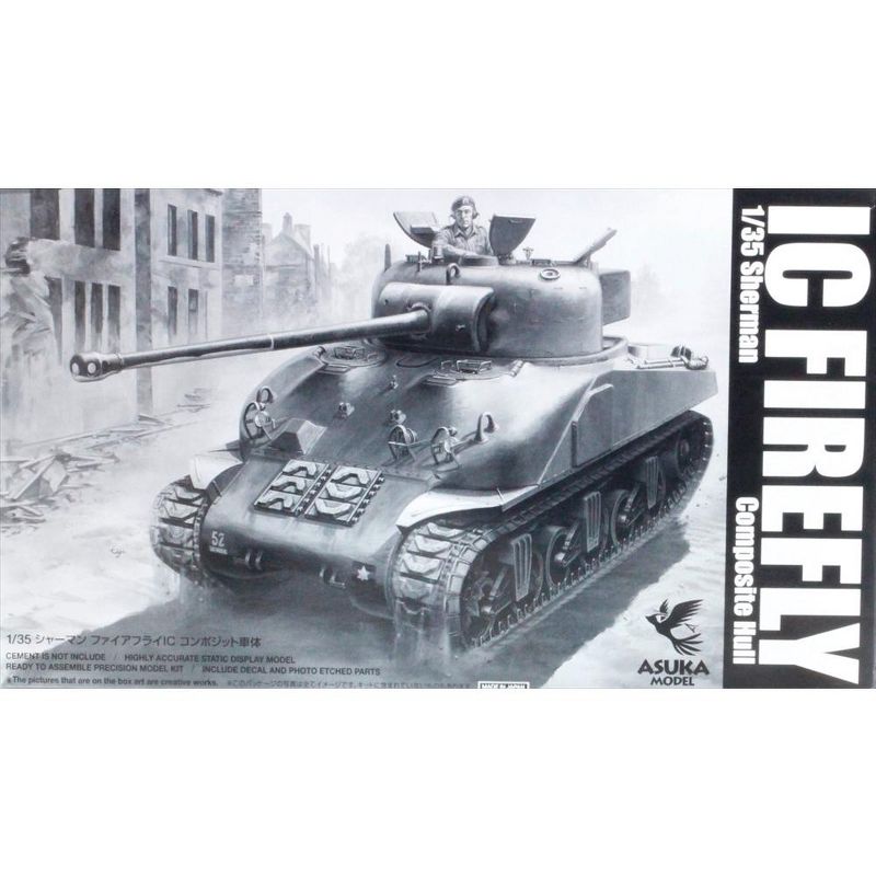Asuka 1/35 British Sherman IC FIREFLY composite hull Plastic Model Kit