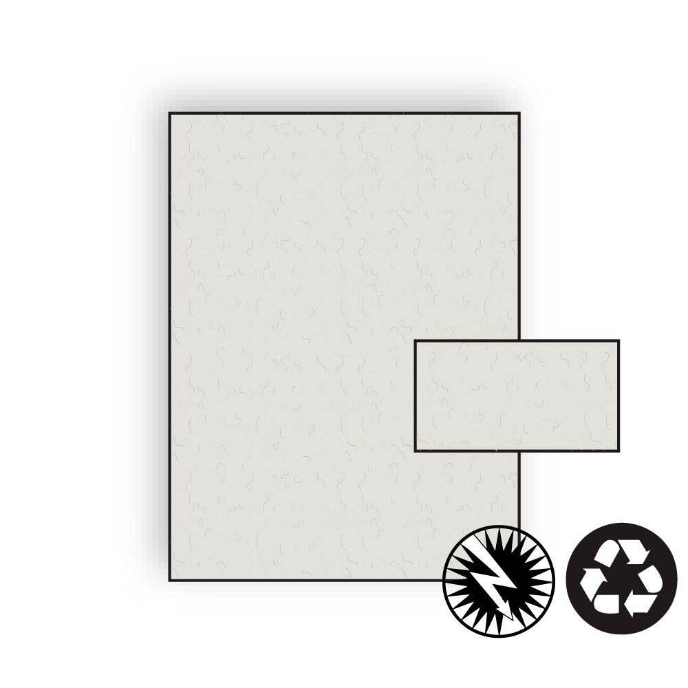 Business Card Stock, 8-1/2" x 11", 80#, Recycled, Fiber-Added, Acid Free, Smooth Imaging Finish, Stone (Box of 250)