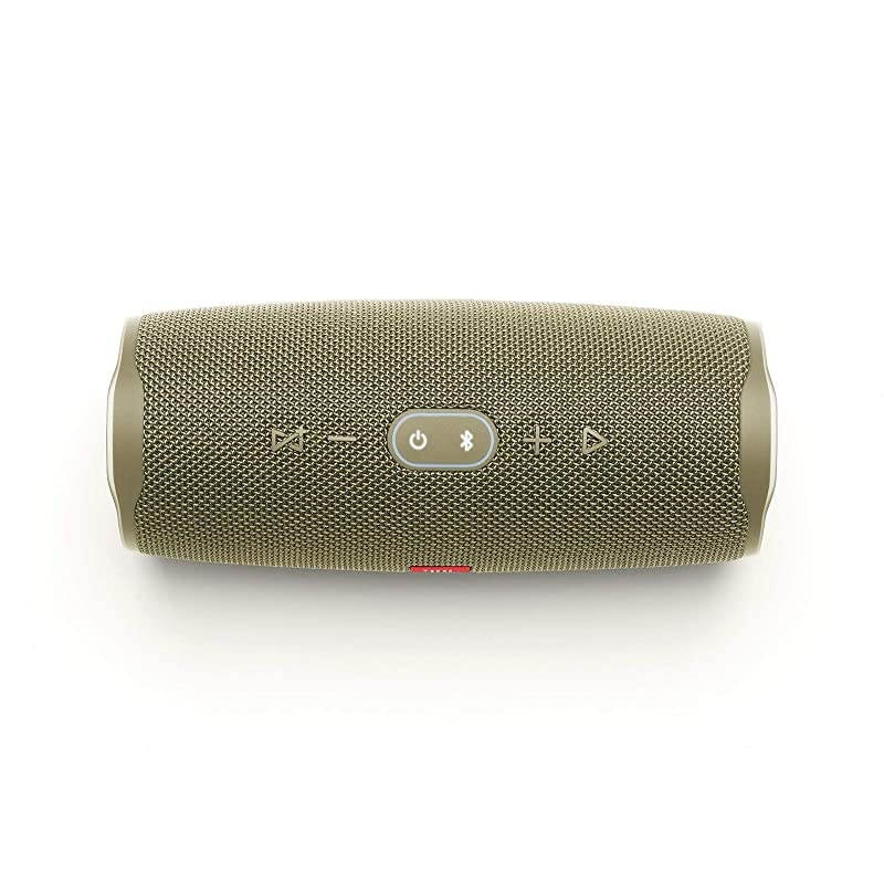 Charge 4 Portable Waterproof Wireless Bluetooth Speaker Bundle with Anker 2-Port Wall Charger - Sand