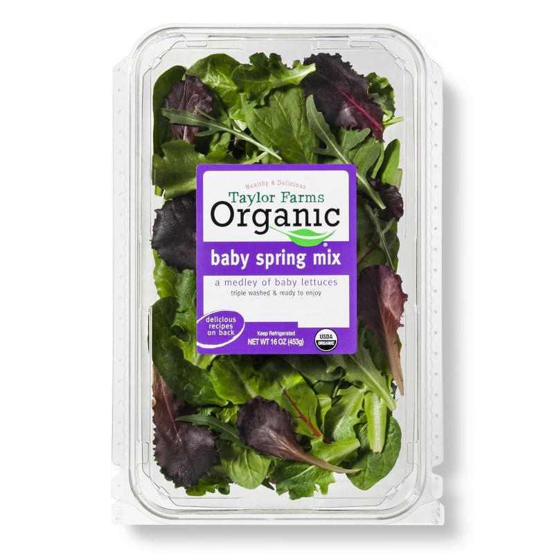 Taylor Farms Organic Spring Mix - 16oz Package