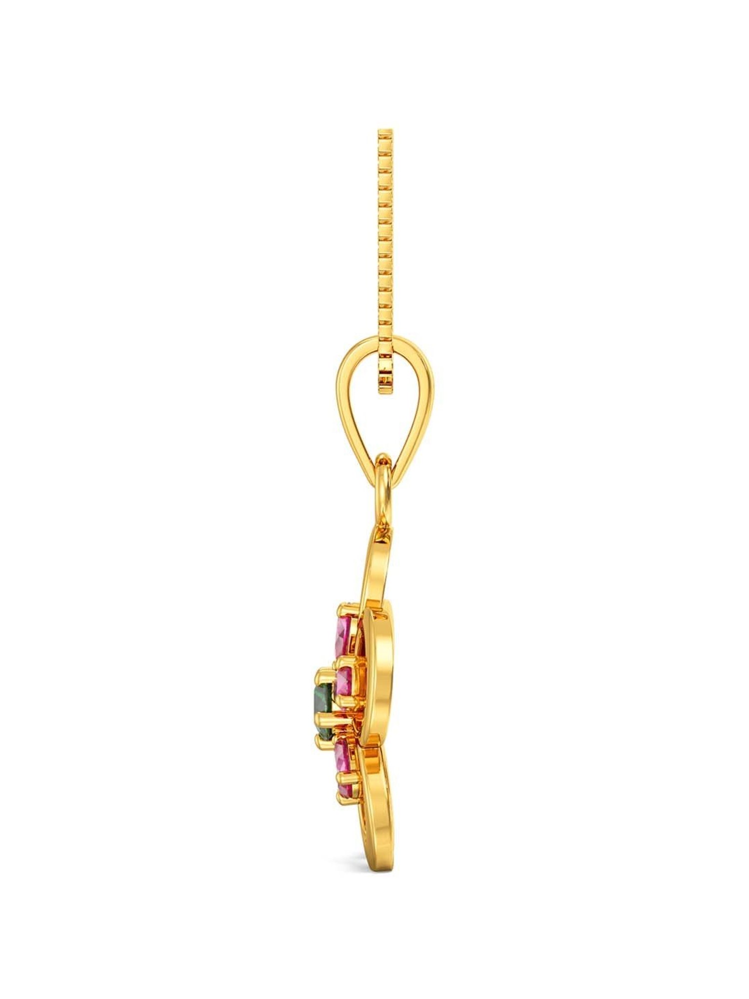 Joyalukkas 22k Gold Gemstone Pendant