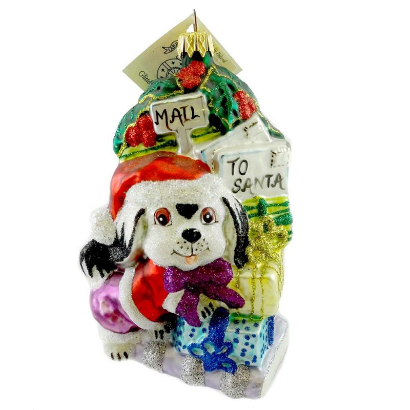 Larry Fraga Letter To Santa Christmas Ornament Dog Puppy  -  Tree Ornaments