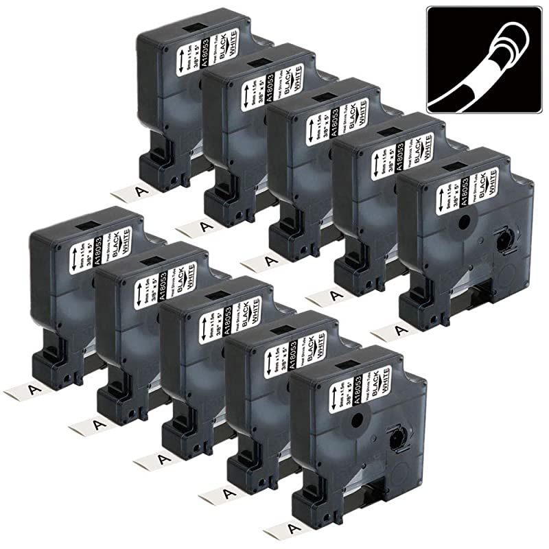 Compatible 1 Inch Label Tape Replacement for Brother TZe251 Ptouch Label Tape 24mm 094 Laminated White TZe251 TZe TZ Tape for Brother PTouch PTD600 PTP710BT PTP750W Label Maker 4Pack