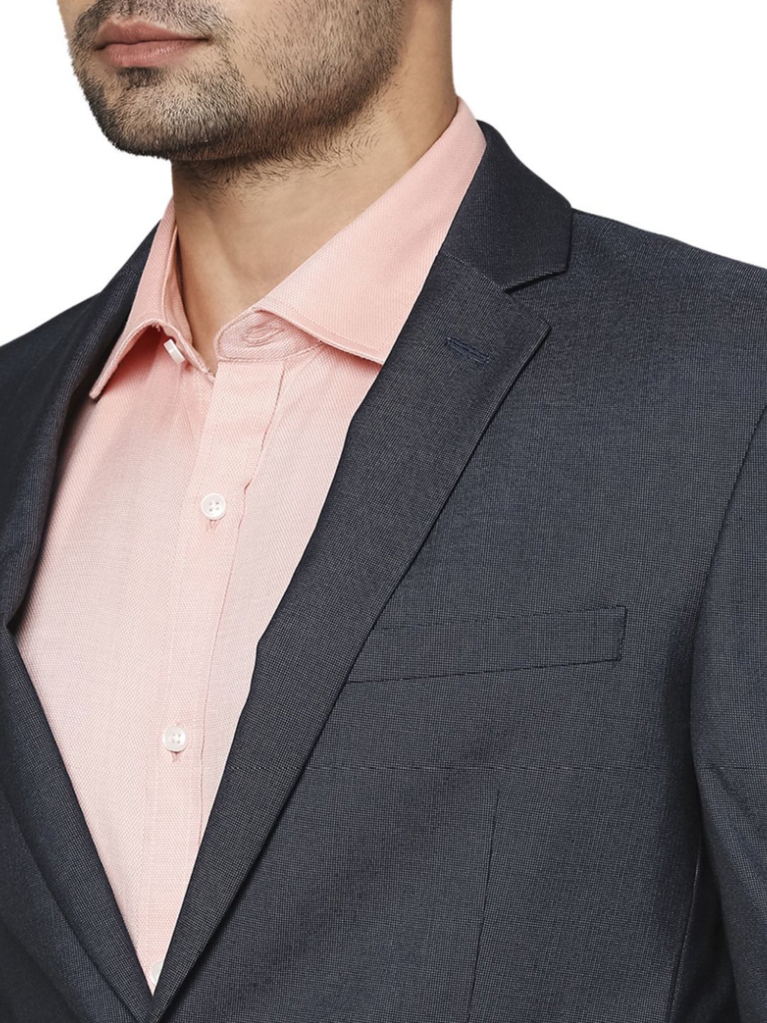 Park Avenue Blue Super Slim Fit Two Piece Suit