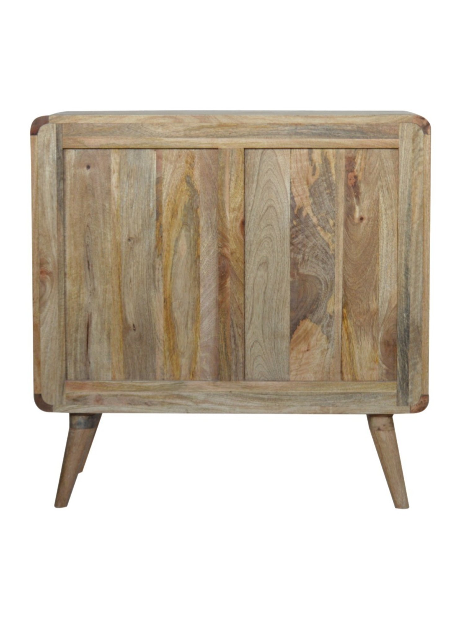 Fabindia Brown Sheesham Wood Textured Cabinet