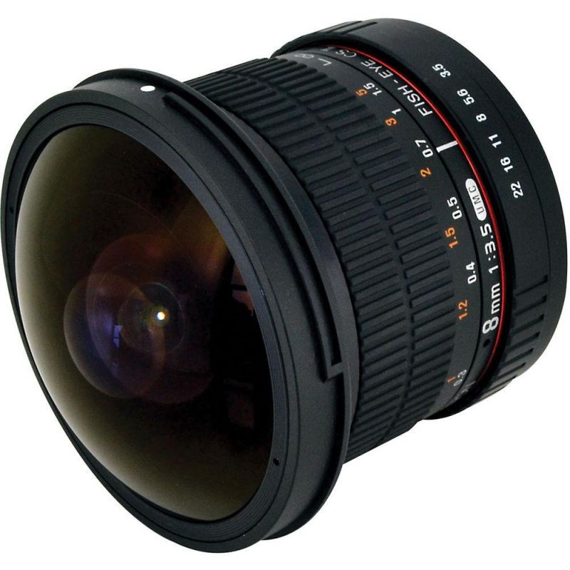 Rokinon 8mm f/3.5 HD Fisheye Lens with for Sony Alpha DSLRs #HD8M-S