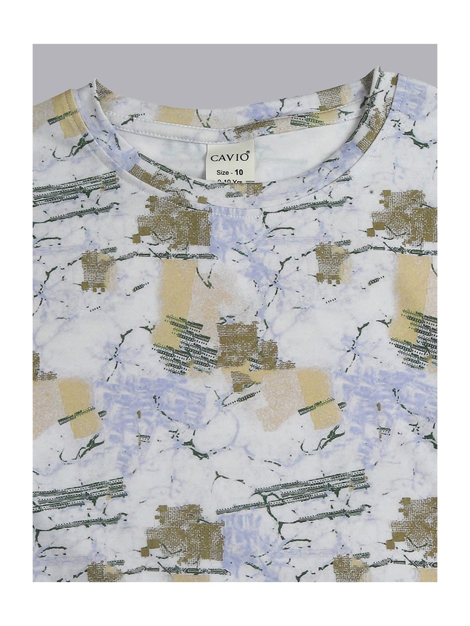 Cavio Kids Multicolor Printed T-Shirt