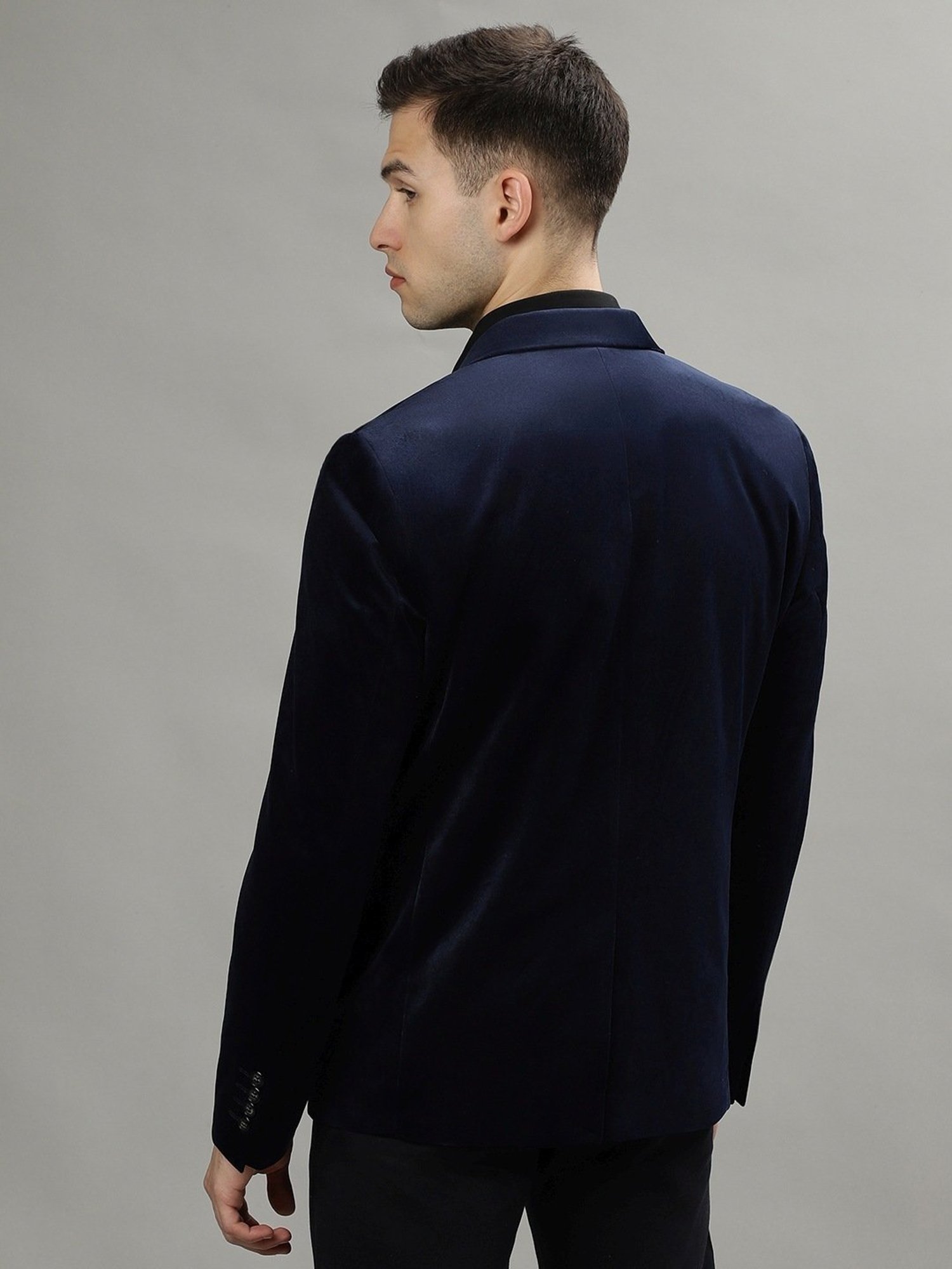 Lindbergh Dark Blue Slim Fit Blazer