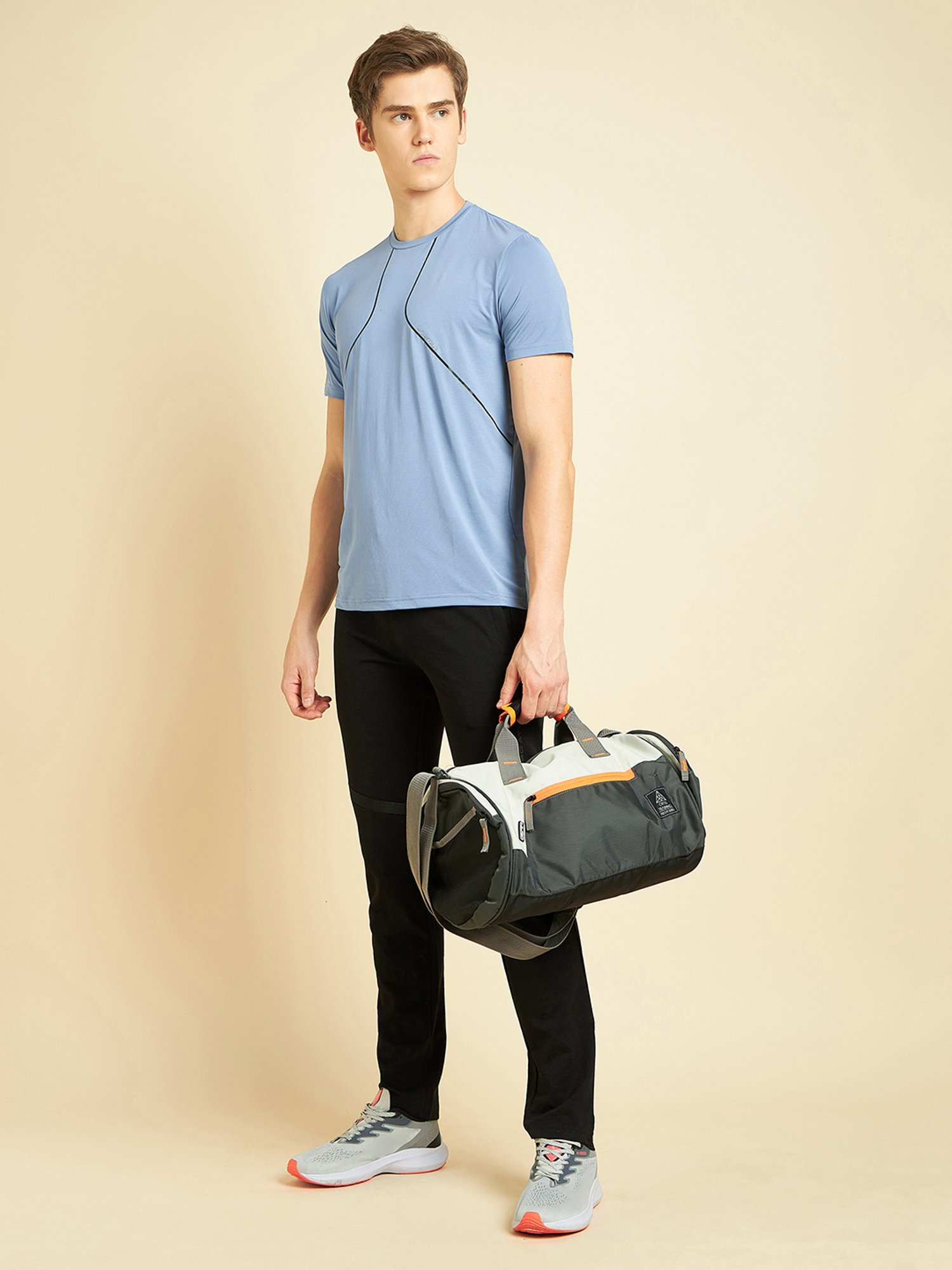 Sweet Dreams Sky Blue Regular Fit Printed Sports T-Shirt